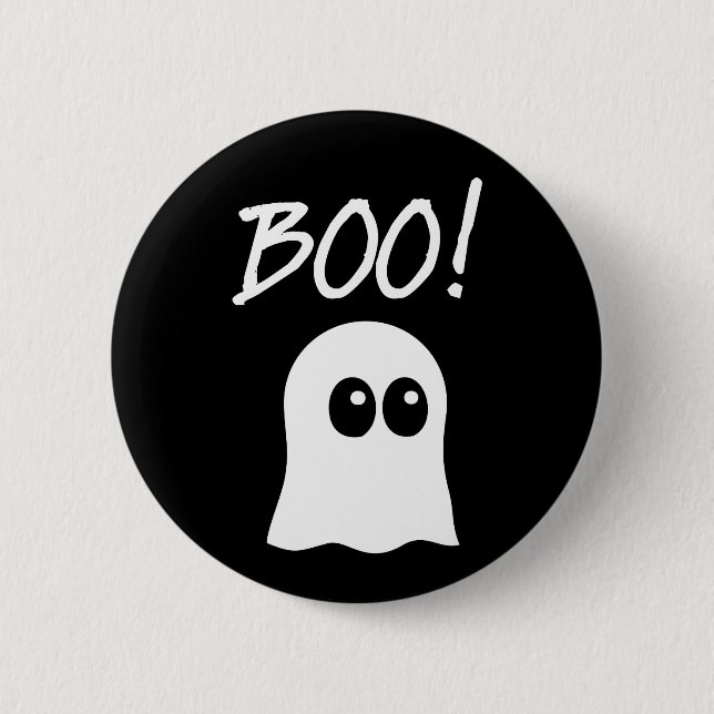 Badge Rond 5 Cm Boo ! Fantôme mignon (Devant)