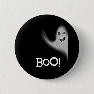 Badge Rond 5 Cm Boo Funny Cacher Peekabo Scandale Halloween