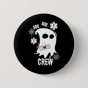 Badge Rond 5 Cm Boo Ghost Paramedic Costume d'équipage mignonne Ea