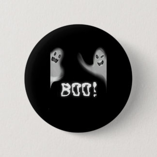 Badge Rond 5 Cm Boo ! Halloween effrayant cachant Funny Peekaboo
