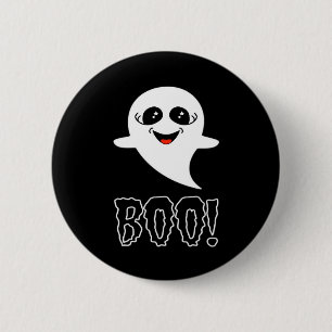 Badge Rond 5 Cm Boo ! Petite Halloween Par Lucas