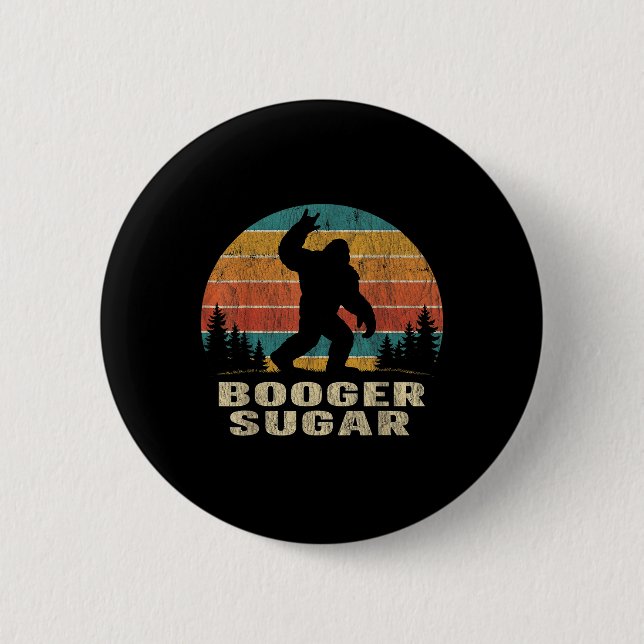 Badge Rond 5 Cm Booger Sugar Sasquatch Funny Meme  (Devant)
