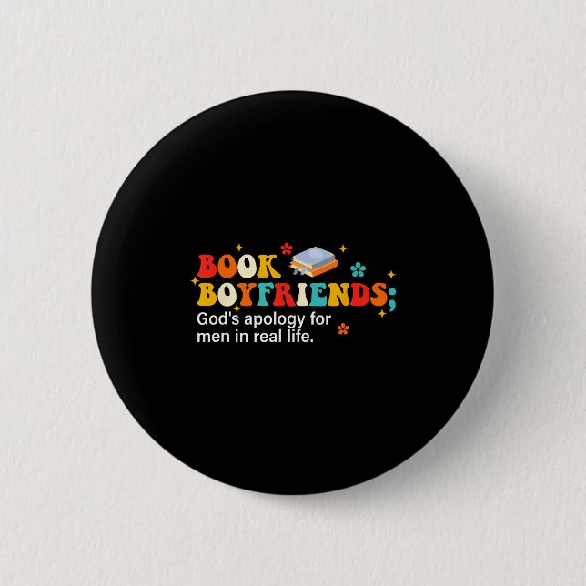 Badge Rond 5 Cm Book Boyfriends Definition Design  (Devant)