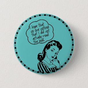Badge Rond 5 Cm Book Club - I Hope - Retro