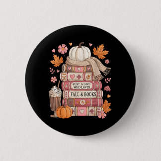 Badge Rond 5 Cm Books Fall Yall Pumpkin Season Autumn Leaves