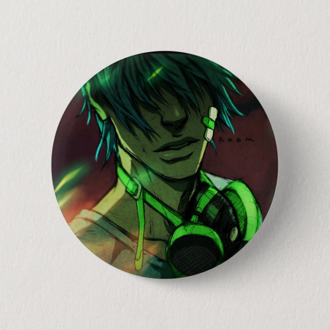 Badge Rond 5 Cm Boom (Devant)