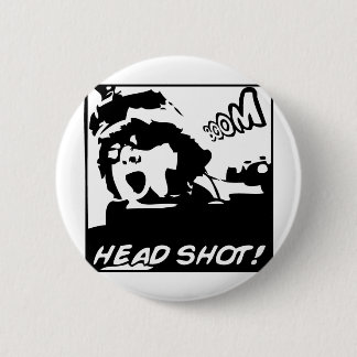 Badge Rond 5 Cm BOOM ! Headshot !