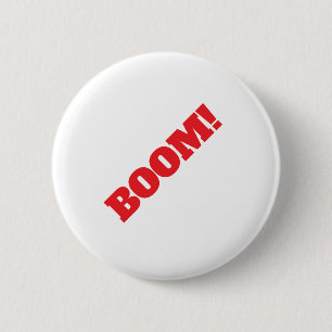 Badge Rond 5 Cm BOOM Professionnel élégant moderne minimaliste sim