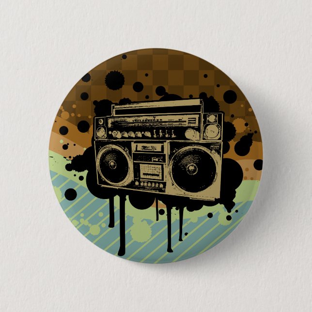 Badge Rond 5 Cm BoomBox (Devant)