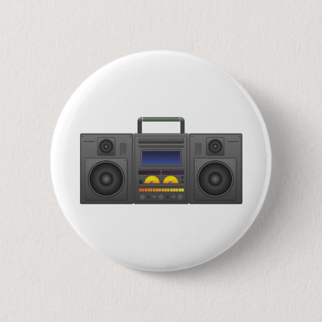 Badge Rond 5 Cm Boombox (Devant)