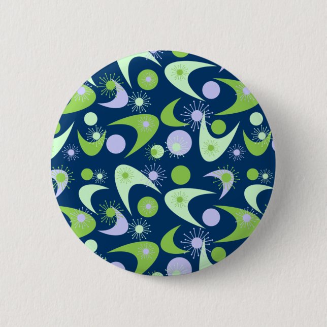 Badge Rond 5 Cm Boomerangs rétro (Devant)