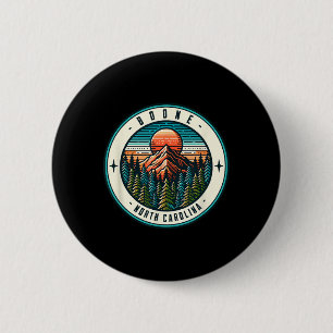 Badge Rond 5 Cm Boone Caroline du Nord Ski Snowboard Famille Séjou