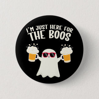 Badge Rond 5 Cm Boos Beer Tipsy Ghost Adultes