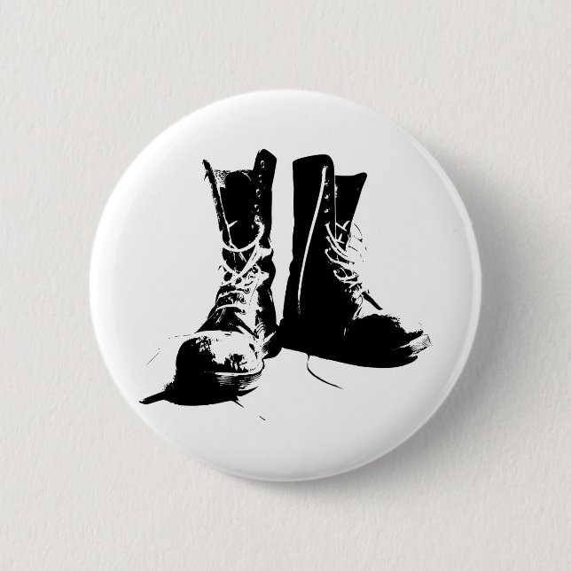 Badge Rond 5 Cm Boots de l'armée (Devant)