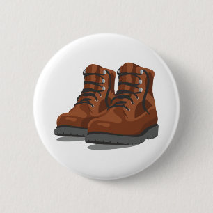Badge Rond 5 Cm Boots Randonnées