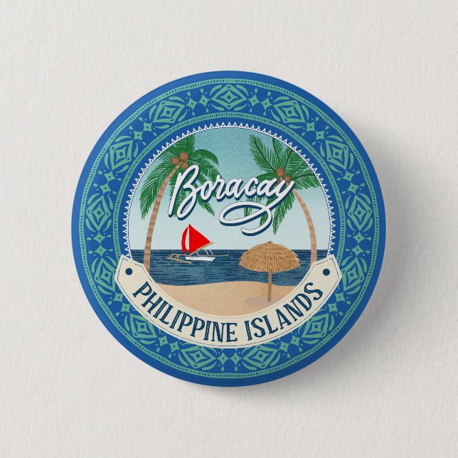 Badge Rond 5 Cm Boracay (Devant)