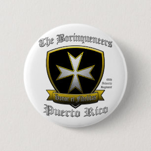 Badge Rond 5 Cm Borinqueneers