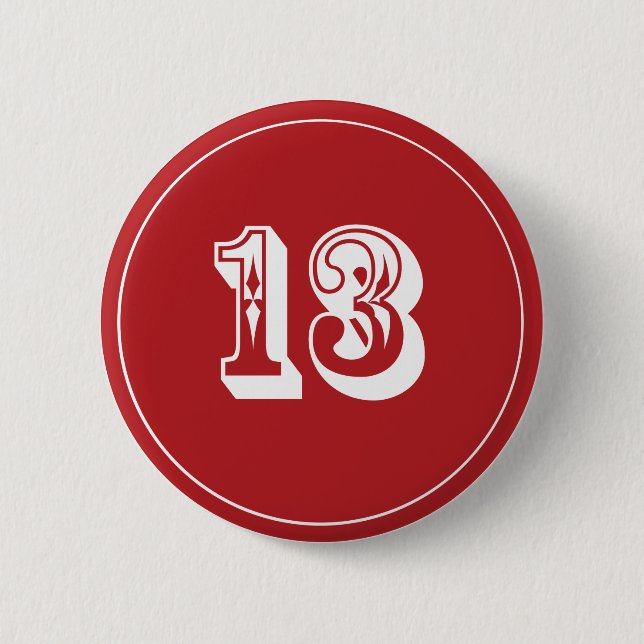 Badge Rond 5 Cm Borne 13 (Devant)