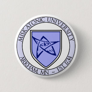 Badge Rond 5 Cm Borne 2" d'université de Miskatonic
