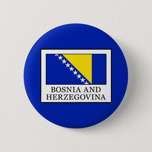 Badge Rond 5 Cm Bosnie-Herzégovine (Devant)