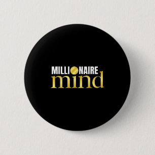 Badge Rond 5 Cm Boss Hustle, Réussite Motivation monétaire Million