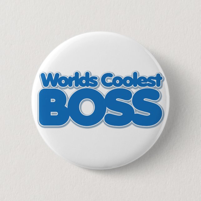 Badge Rond 5 Cm Boss le plus froid des mondes (Devant)