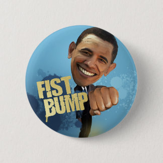 Badge Rond 5 Cm Bosse de poing de Barack