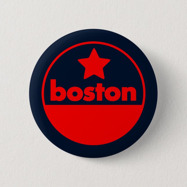 Badge Rond 5 Cm Boston (Devant)