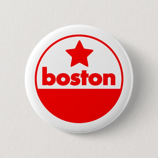 Badge Rond 5 Cm Boston (Devant)