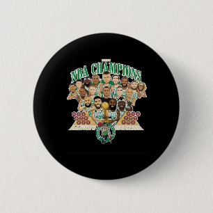 Badge Rond 5 Cm Boston Celtics Banner 18 (équipe exclusive) Relaxé