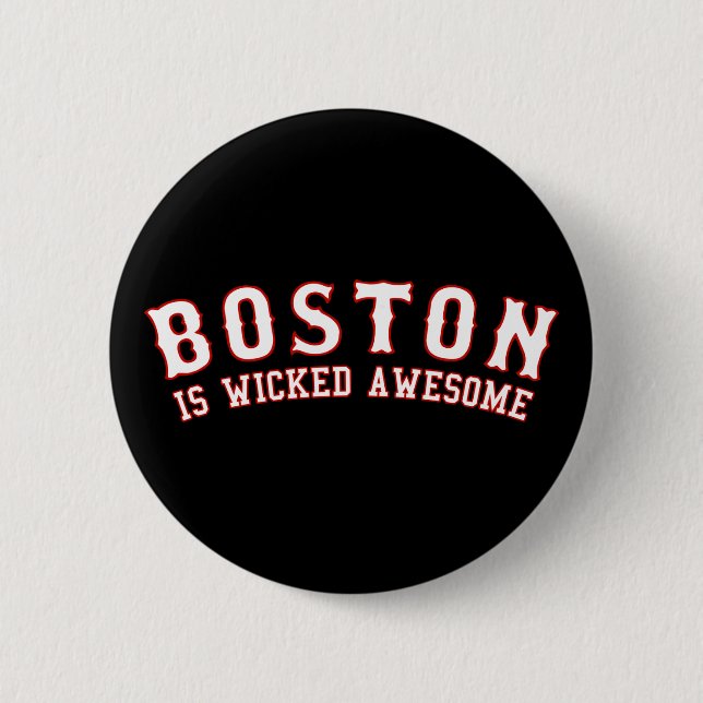 Badge Rond 5 Cm Boston est génial (Devant)