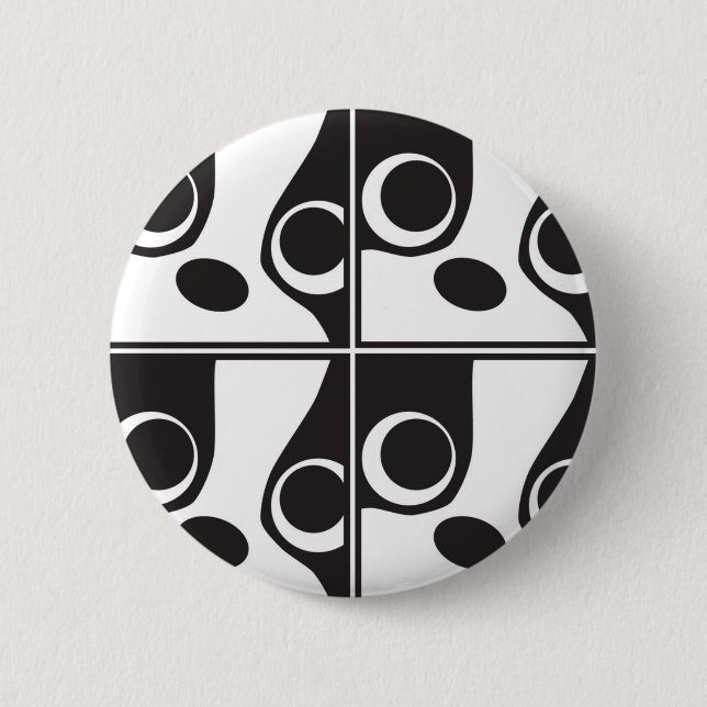 Badge Rond 5 Cm Boston font face au bouton (Devant)