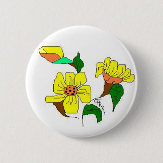BADGE ROND 5 CM BOTERBLOEM