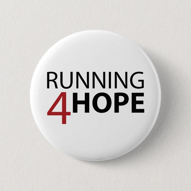 Badge Rond 5 Cm Bóton Running4Hope (Devant)