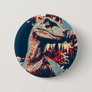 Badge Rond 5 Cm Boton Velociraptor