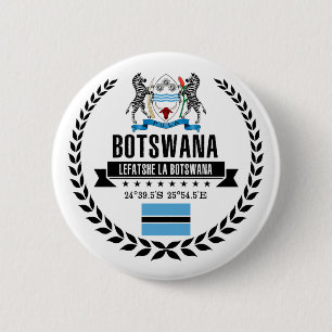 Badge Rond 5 Cm Botswana