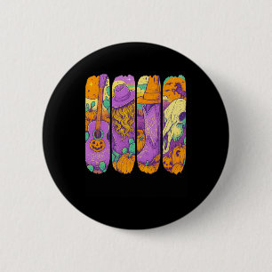 Badge Rond 5 Cm Botte de guitare occidentale Halloween Cowgirl Pum