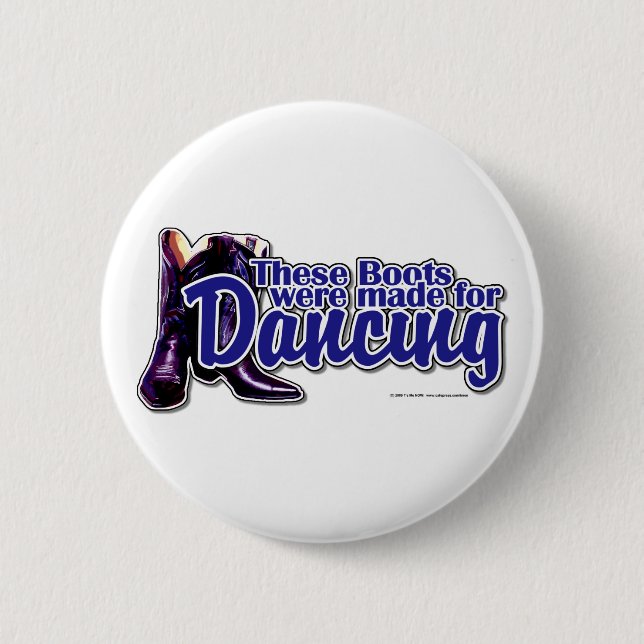 Badge Rond 5 Cm Bottes de danse (Devant)