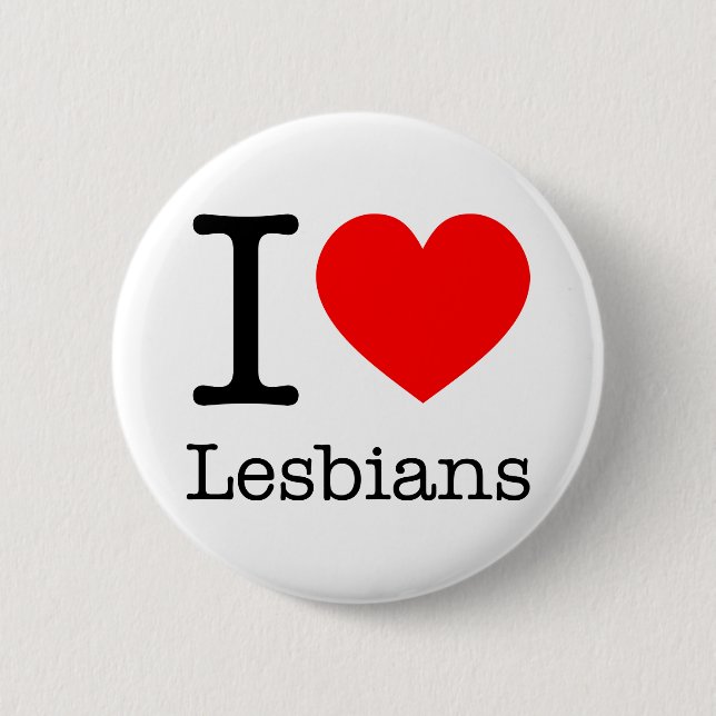 Badge Rond 5 Cm Botton I Love Lesbians (Devant)