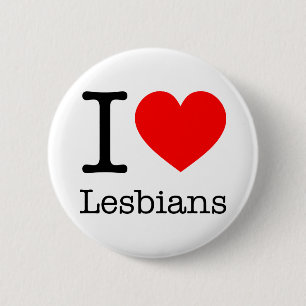 Badge Rond 5 Cm Botton I Love Lesbians
