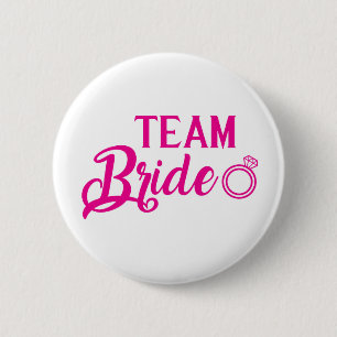 Badge Rond 5 Cm Botton Team Bride