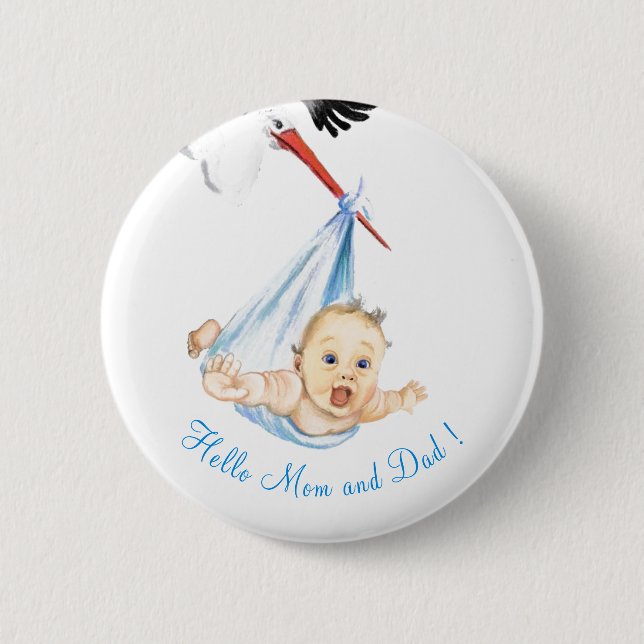 Badge Rond 5 Cm Bouche Portant bébé - Dessin de dessin de dessin - (Devant)