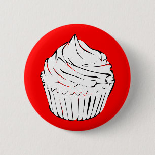 Badge Rond 5 Cm boucles de cupcakes
