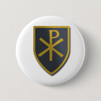 Badge Rond 5 Cm Bouclier chrétien