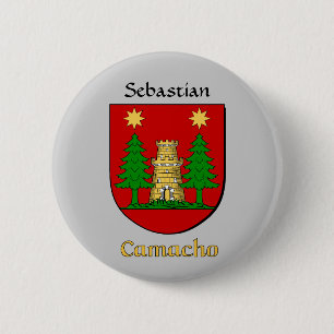 Badge Rond 5 Cm Bouclier historique Camacho personnalisé