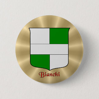 Badge Rond 5 Cm Bouclier historique de Bianchi sur Golden Sunburst