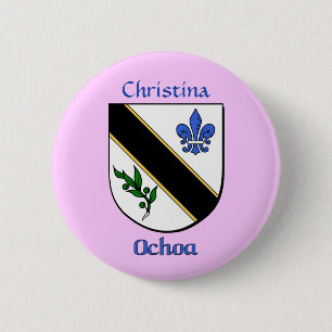 Badge Rond 5 Cm Bouclier historique Ochoa personnalisé