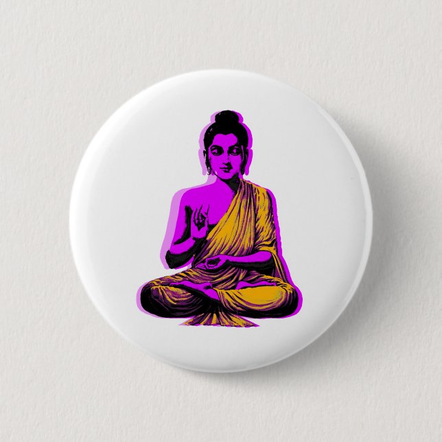 Badge Rond 5 Cm Bouddha (Devant)