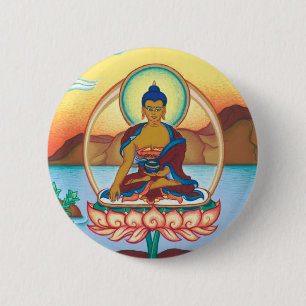 Badge Rond 5 Cm Bouddha BOUTON