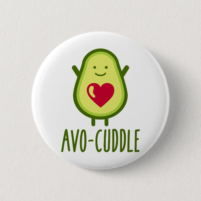 Badge Rond 5 Cm Boudin d'Avocado (Devant)